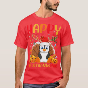 Funny Penguin Bird Lover Happy Penguin HelloThanks T-Shirt