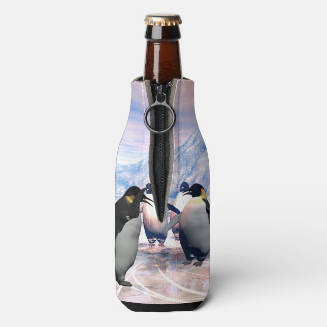 Funny penguin bottle cooler (Bottle Back)