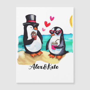 Funny Penguin Couple, Animals in Love