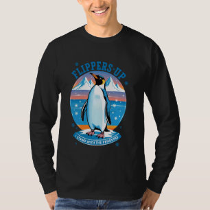 Funny Penguin Flippers Up I Stand With The Penguin T-Shirt