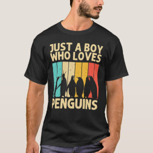 Funny Penguin For Boys Kids Penguins Bird Animal R T-Shirt