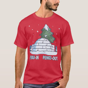 Funny Penguin Igloo & Winter Snow Pun, PenguIn Pe T-Shirt