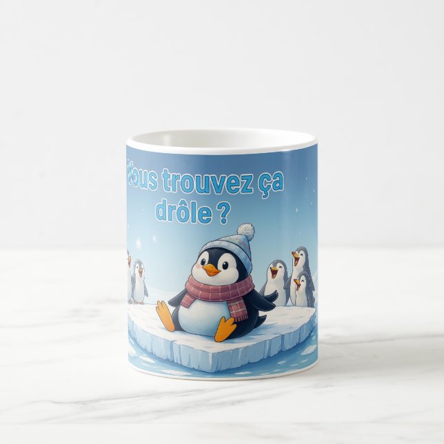 Funny Penguin Moment Coffee Mug (Center)