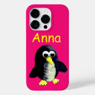 Funny penguin, personalised  Case-Mate iPhone 14 pro case