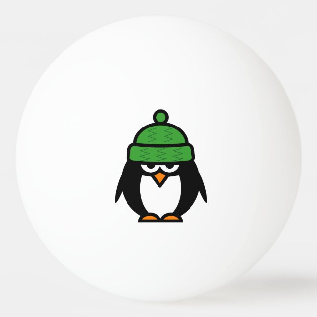 Funny penguin ping pong balls for table tennis (Front)