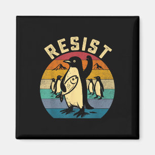 Funny Penguin Resist Penguins Protest Against Tari Magnet