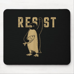 Funny Penguin Resist Penguins Protest Against Tari Mouse Pad