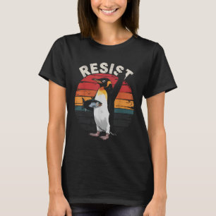 Funny Penguin Resist Protest Against Tariffs Humou T-Shirt