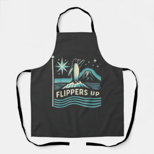 Funny Penguin Resist Protest Against Tarrifs  Apron