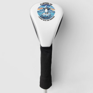 Funny Penguin Resist Protest Against Tarrifs Golf Head Cover