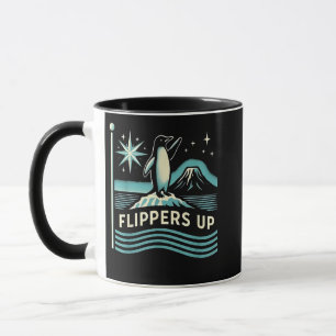 Funny Penguin Resist Protest Against Tarrifs Mug
