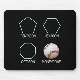 Funny Pentagon Hexagon Octagon Money Gone Sell  Mouse Pad