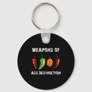 Funny Pepper Chili Head Scy Hot Foods Key Ring