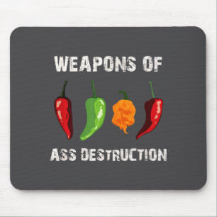 Funny Pepper Chili Head Scy Hot Foods  Mouse Pad