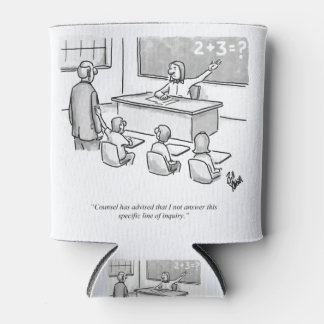 Funny Percenters Classroom Lawyer Cartoon Humour Can Cooler