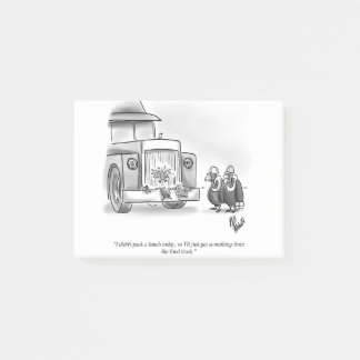 Funny Percenters Construction Worker Cartoon Post-it Notes