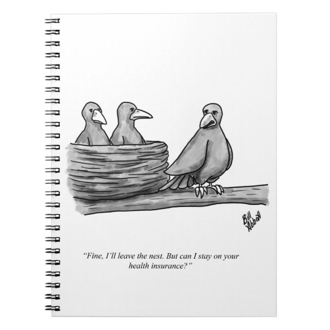 Funny Percenters Empty Nester Parenting Humour Notebook (Front)