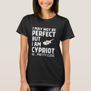 Funny Perfect Greek Flag Design, I Love Cyprus Gre T-Shirt