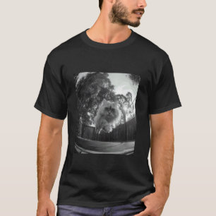 Funny Persian Cat Jumping on Trampoline Animal Lov T-Shirt