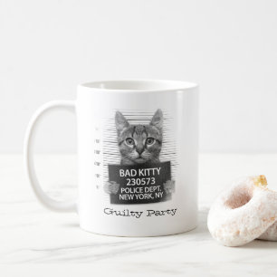 Funny Personalise Guilty Kitty Coffee Mug