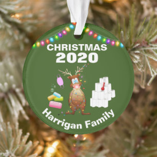 Funny Personalised 2020 Covid Christmas Tree Ornament