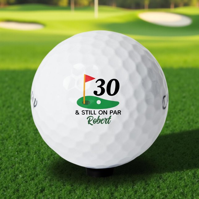 Funny Personalised 30th Birthday Gift for Golfer Golf Balls (Creator Uploaded)