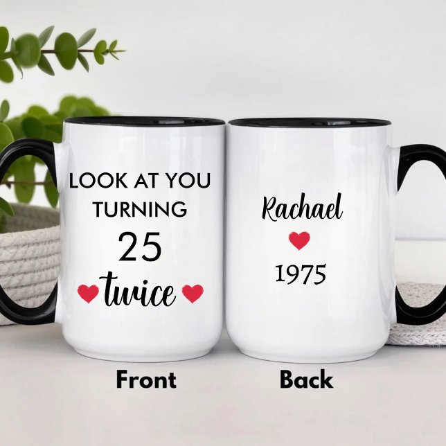 Funny Personalised 50th Birthday  Mug (Creator Uploaded)