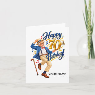 Funny Personalised 70th Birthday Card