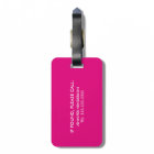 Funny Personalised Bag Attention Travel Luggage