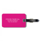 Funny Personalised Bag Attention Travel Luggage