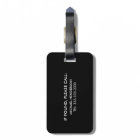 Funny Personalised Bag Attention Travel Luggage