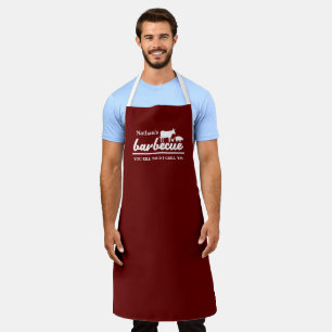 Funny Personalised Barbecue Chef Apron