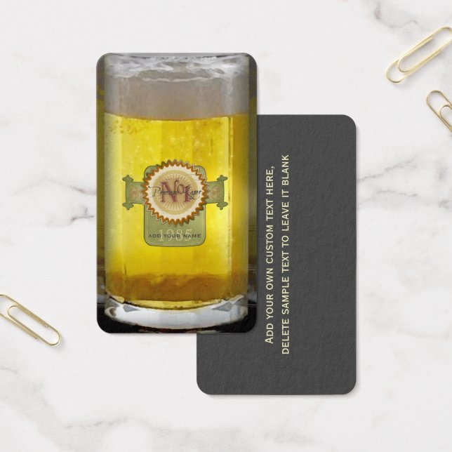 Funny Personalised Beer Glass (Office)