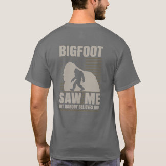 Funny Personalised Big Foot Saw Me T-Shirt