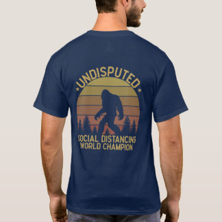Funny Personalised Big Foot Social Distancing T-Shirt