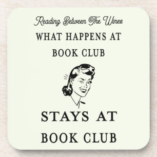 Funny Personalised Book Club Coaster