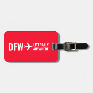 Funny Personalised Bright Red Custom  Luggage Tag