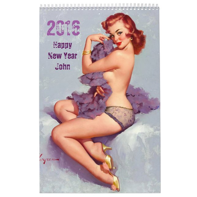 FUNNY Personalised Calendar FOR HIM (Cover)