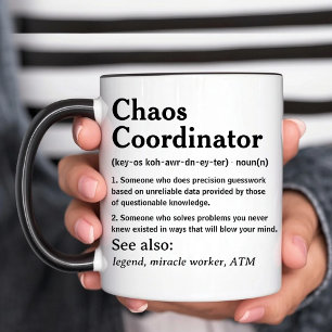 Funny Personalised Chaos Coordinator Coffee Mug
