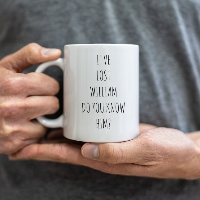 Funny Personalised Comic Book Lost Coffee Mug (Creator Uploaded)