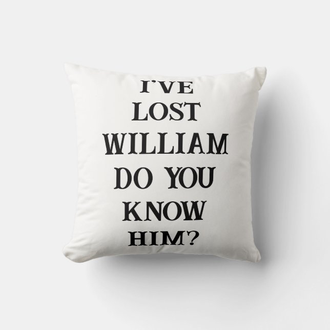 Funny Personalised Comic Book Lost Golf Balls Cushion (Front)