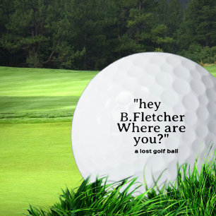 Funny Personalised Comic Lost Golf Ball with Name