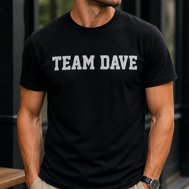Funny Personalised Custom Team Dave Birthday  T-Shirt (Creator Uploaded)