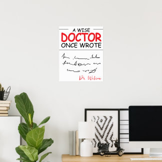 Funny Personalised Doctor funny doctor saying Poster