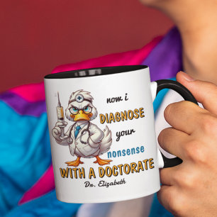 Funny Personalised Doctorate Gift For Graduate Mug