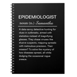 Funny Personalised Epidemiologist Definition Notebook