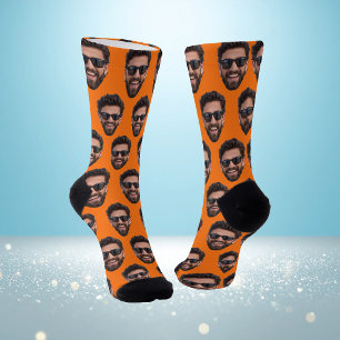 Funny Personalised Face Photo Crew Socks