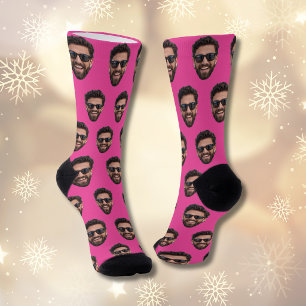 Funny Personalised Face Photo Crew Socks