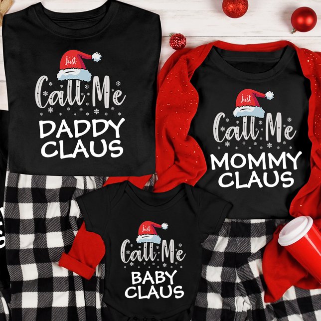 Funny Personalised Family Claus Christmas Pajama T-Shirt (Creator Uploaded)