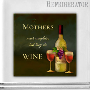 Funny Personalised Fine Art Wine Magnet